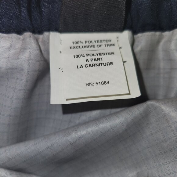 Patagonia Mens XL Full-Zip Nylon Windbreaker Pants Navy Blue Lightweight 2538 - Picture 6 of 9